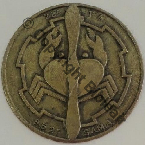 SECTION AUTONOME TRANSPORT de MUNITIONS 952.22  SM 2Anneaux Embouti Src.Y.GENTY Collect JM 